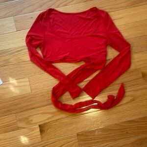 Red tie top